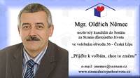 Mgr. Oldich Nmec, kandidt do Sentu